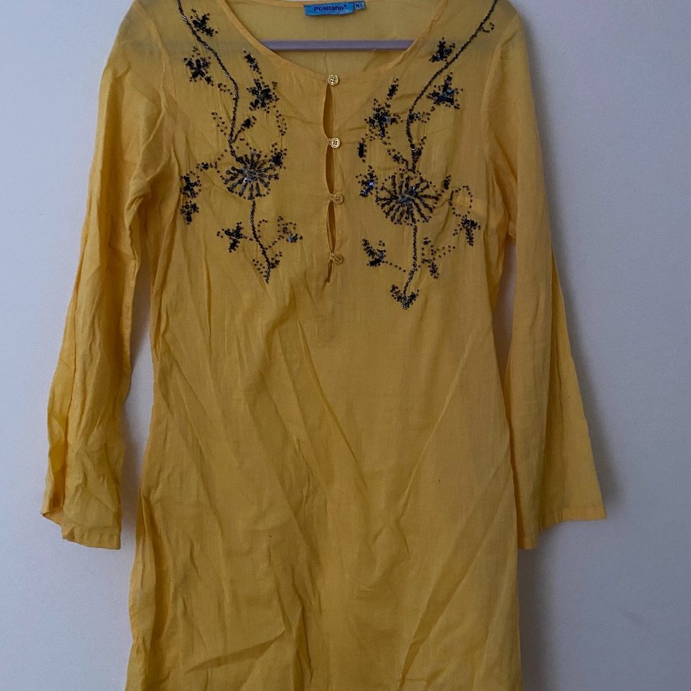 yellow cover up from Positano italy